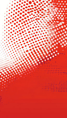 Abstract Red Vector Background with Halftone Pattern Style for Elegant Cover or Banner Designの素材