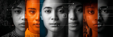 Advanced Facial Detection Technology for Secure Identity Verification in High-Tech Security Systemsの素材