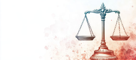 Balance, Symbolic Justice in Scales of Law, Representing Fairness and Equity in Judicial Mattersの素材