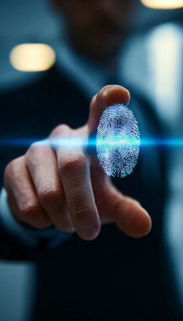 Secure Digital Transactions and Innovative Authentication Solutions for Enhanced Privacy Protection.の素材