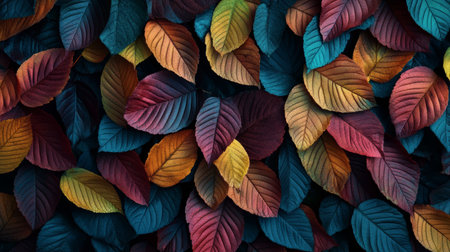 A Stunning Autumn Landscape with Vibrant Leaves, Capturing the Essence of Fall in Nature s Paletteの素材