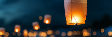 Colorful Chinese New Year Celebration Filled with Lanterns, Fireworks, and Joyful Gatheringsの素材