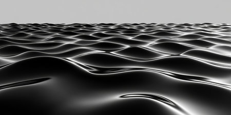 Fluid Dynamics in Smooth Abstract Wave Structure with Elegant Shades and Liquid Movement Designの素材