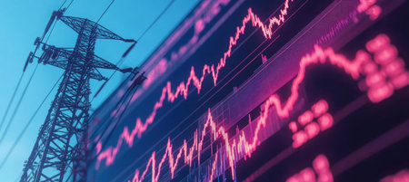 Electricity Trends and Stock Market Analysis Impact on the Energy Economy and Financial Stabilityの素材