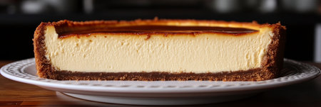Deliciously Decadent Baked Cheesecake with Graham Cracker Crust, Perfectly Creamy Dessert Delightの素材