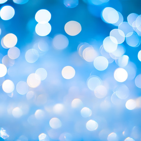 Enchanted Dreamscape Symphony of Azure, Ethereal Spheres Dancing Across a Calming Cerulean Stageの素材