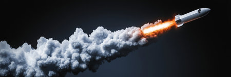 Visionary Concepts of Strategic Nuclear Rocket Blasts Launching Towards the Starry Frontier Aheadの素材