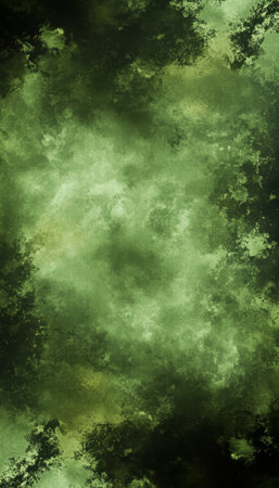 Green Abstract Backdrop Featuring Distressed Textured Canvas for Grunge Military Design Useの素材
