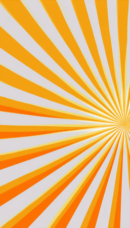 Radiating Orange Sunburst Pattern Vibrant Backdrop with Bright Rays of Sunshine in Abstract Designの素材