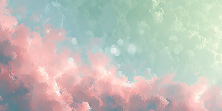 Pastel Dreamscape A Serene Fusion of Soft Red and Turquoise Textures with Warm Earth Huesの素材