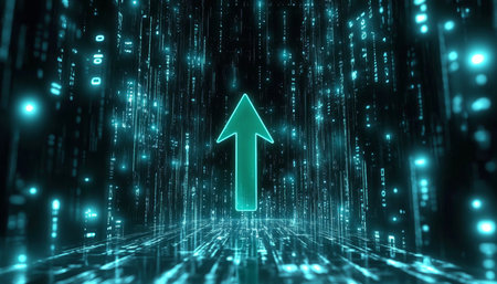 Innovative Digital Infrastructure Advancements Representing Modern Progress and Data-Driven Growthの素材