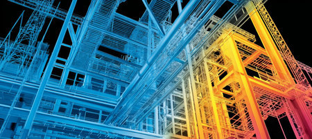 Intricate Structural Construction Framework with Advanced Engineering and Aesthetic Designの素材