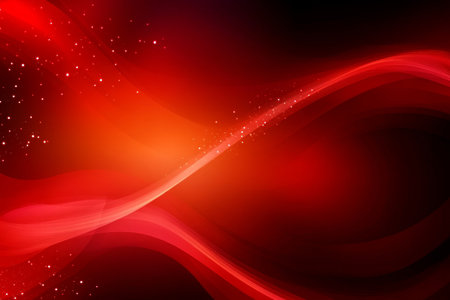 Abstract Backdrop Featuring Dazzling Crimson Waves on a Gentle Gradient Canvas for Artistic Decorの素材