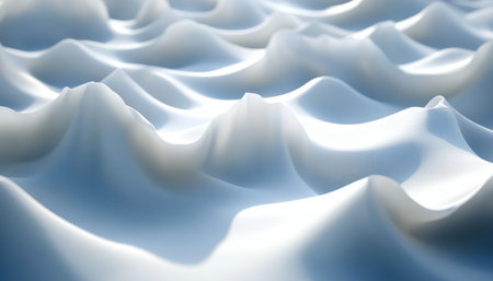 Serene Abstract Surface with Gentle Waves, Blending Smooth Textures and Calm Tones, Embracing Peaceの素材