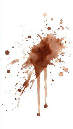 Creative Arabica Drip and Cappuccino Trace Design on Paper, Ideal for Beverage Promotionsの素材