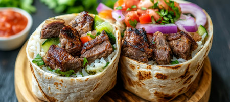 Delicious and Healthy Burrito Bowl Customize with Fresh Ingredients and Bold Mexican Flavors Todayの素材