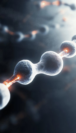 Intricate Cellular Network 3D Rendering of Biological Architecture and Connectivity Visualizations.の素材