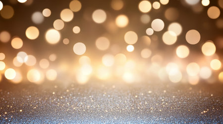 Elegant Shimmering Lights Abstract Background with Defocused Glitter and Bokeh for Celebrationsの素材