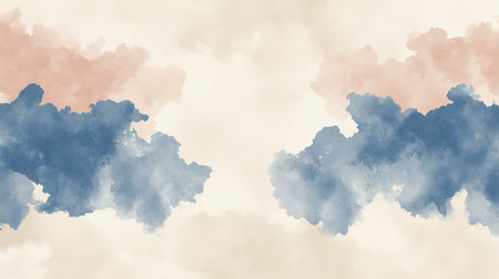 Beautiful Watercolor Texture Abstract Design with Colorful Blends and Soft Cloudy Patterns for Artの素材