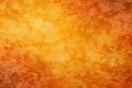Distressed Painted Canvas Surface with Warm Yellow, Orange, and Brown Tones for Classic Art Textureの素材