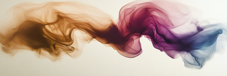 Ethereal Visions A Dreamy Watercolor Journey Through Soft Ombre and Flowing Smoke Patternsの素材