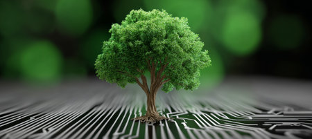 Sustainable Technology Solutions for a Greener Future Merging Digital and Ecological Approachesの素材