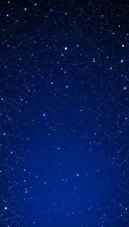 Electric Blue Network Seamless Pattern Texture with Lines and Waves for Digital Landscape Themesの素材