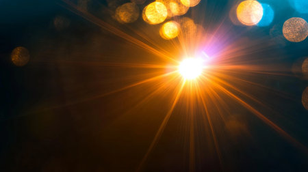 Stunning Cosmic Galaxy Scene with Glittering Stars and Warm Ambiance in a Deep Space Settingの素材