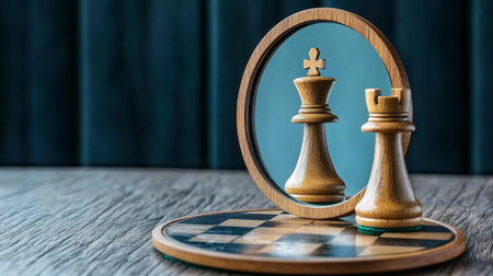 Reflecting on Chess Pieces A Metaphor for Self-Perception, Ambition, Leadership, and Dreamsの素材