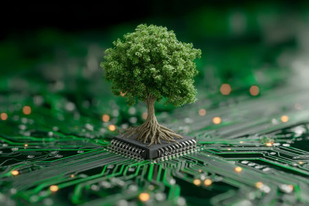 The Harmonious Blend of Nature and Technology A Vision for Sustainable Urban Living and Growthの素材