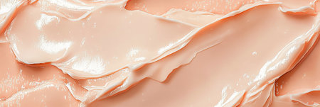 Gentle Pastel Peach Swirls, Abstract Minimal Design with Soft Textures and Smooth Wave-Like Patternsの素材
