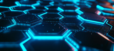 Futuristic Digital Innovation Vibrant Scene of Interconnectivity and Technological Advancementsの素材