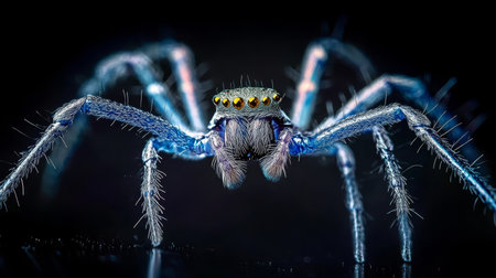 Incredible Close-Up of a Spider s Articulated Legs Captured with Ultra Detail Microscopy Techniquesの素材