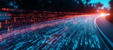 Accelerated Digital Evolution Information Flow, Secure Superhighway, AI Data Transfer and Codingの素材