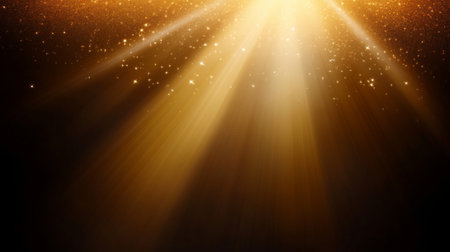 A Mesmerizing Symphony of Radiant Beams and Ethereal Glows Creating a Magical Festive Occasionの素材