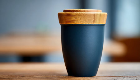 Stylish Dark Brew Mug for Coffee Lovers, Eco-Friendly Bamboo Cup for a Cozy and Relaxing Spaceの素材