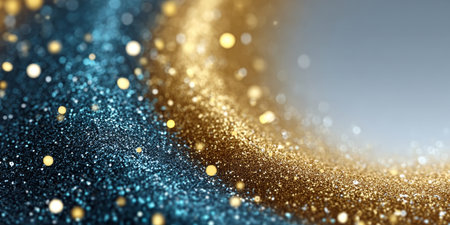 Dreamy Background with Shimmering Sparkles and Bokeh Lights for a Magical Holiday Season Celebrationの素材