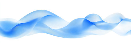 Futuristic Cybernetic Wave with Bright Spectrum Colors and Elegant Mesh Technology in Vector Styleの素材