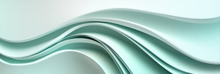 Elegant Mint Green Aqua Gradient with Delicate Wave Texture for Minimalist Background Projectsの素材