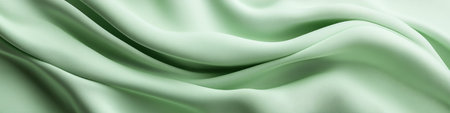 Serene Minimal Pale Mint Green Waves Texture, Tranquil Seamless Fabric Folds for Stylish Backgroundの素材