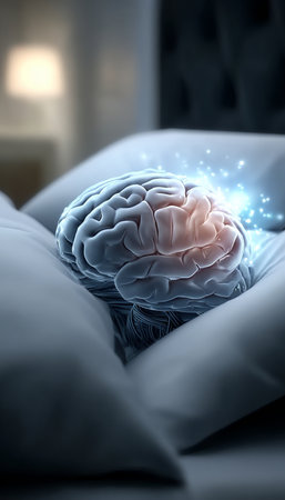 Peaceful Nighttime Serenity Embracing Deep Sleep as a Pathway to Mental Well-being and Relaxationの素材