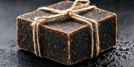 Rustic Handmade Soap Bar - Natural, Organic Skincare Essential for Beautiful and Eco-Friendly Skinの素材