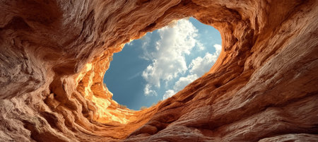 Stunning Canyon Walls Framed by a Vibrant Sunset Sky, Showcasing Nature s Beauty and Depthの素材