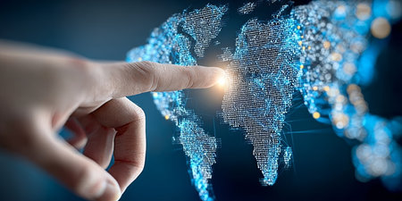 Augmented Reality and IoT Exploring the Digital Globe for Global Connections and Interactionsの素材