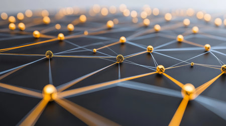 Interconnected Financial Data Streams Form a Global Digital Network for Seamless Communicationの素材