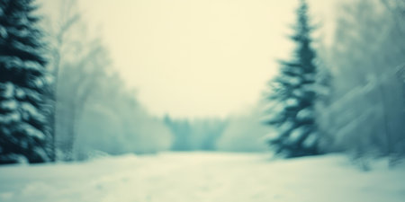 Tranquil Snowy Wonderland Canvas Depicting Frozen Plants and Winter Scenes for Serene Imageryの素材