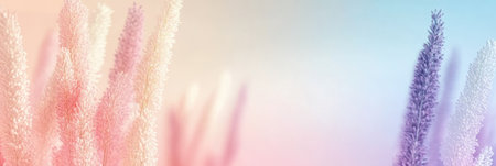 Soft Pastel Hues and Delicate Blooms Create a Serene and Tranquil Composition of Nature s Beautyの素材