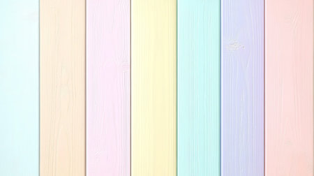 Charming Dreamy Pastel Wood Planks Backdrop with Soft Colored Wooden Boards and Rustic Textureの素材