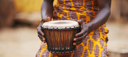 Performer s Ancient Rhythm Cultural Expression and Heritage in Vibrant Colors and Timeless Beatsの素材