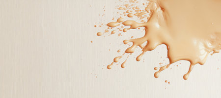 Stylish Beige Splash Design with Soft Texture for Modern Digital Art Background Projectsの素材